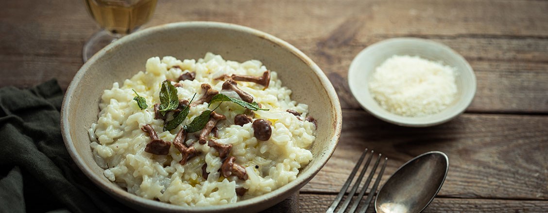 Vin och recept till risotto